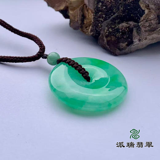 派瑞翡翠 翡翠平安扣 糯种 飘翠 商品图3