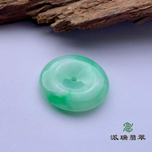派瑞翡翠 翡翠平安扣 糯种 飘翠 商品图2