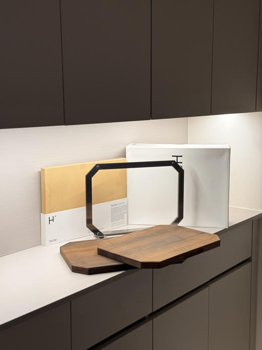 韩国 Heriter 进口胡桃木整板切割菜板双实木菜板 商品图11