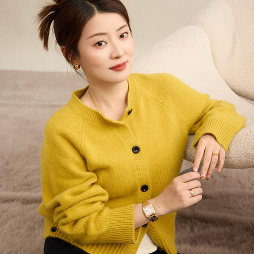 【特价不退换】【预售7天】良木礼绵羊毛开衫（2803F） 商品图1