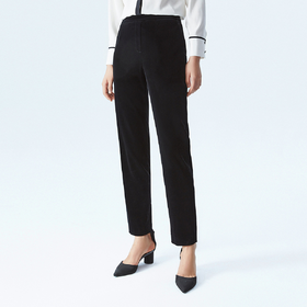 朗姿奢雅摩登丝绒小脚裤LCSP03VPT132B11