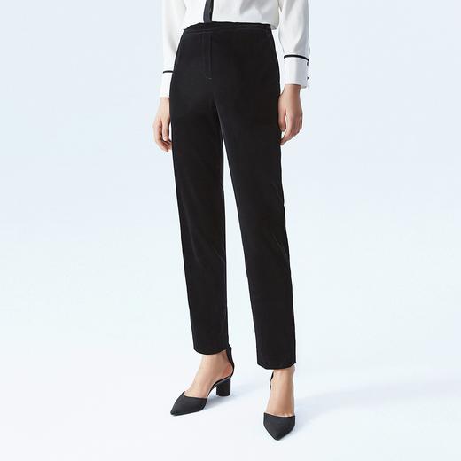朗姿奢雅摩登丝绒小脚裤LCSP03VPT132B11 商品图0