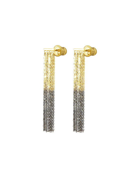 北京仓｜Marie Laure Chamorel-N° 463-双色 流苏 耳钉［法国设计师］ 商品图1