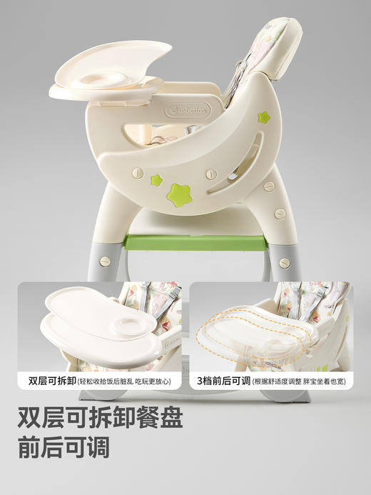 贝肽斯百变宝宝餐椅多功能婴儿餐桌椅儿童成长椅家用吃饭学座椅子 商品图3