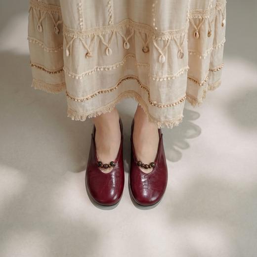 【羊皮革】西村名物2026年春季新款软面羊皮舒适低跟浅口单鞋妈妈鞋T26AE17351 商品图8