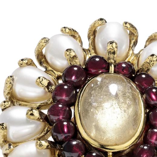 订购6个月到｜Goossens Paris-Perles Baroques-天然水晶 珍珠 戒指 ［法国设计师］ 商品图3