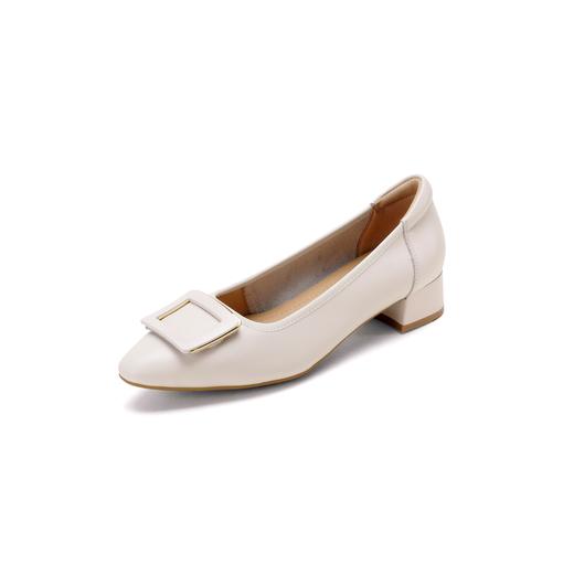 【牛皮革】西村名物2026年春季新款小箭头方扣舒适低跟精致浅口单鞋T26AE17371 商品图7