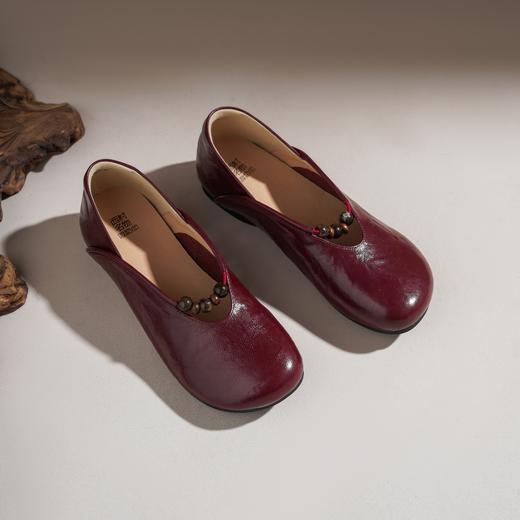 【羊皮革】西村名物2026年春季新款软面羊皮舒适低跟浅口单鞋妈妈鞋T26AE17351 商品图3