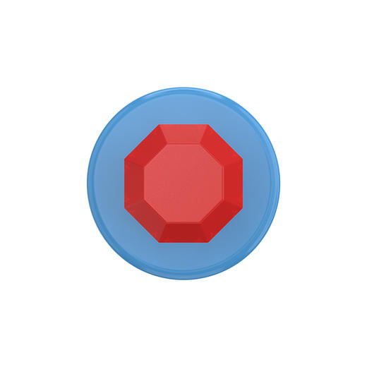 【街头糖果】钻石戒指糖 泡泡骚 X Bazooka联名系列 POPGRIP泡泡骚手机粘贴式气囊支架 Popout异形系列 仿真 红色 商品图2