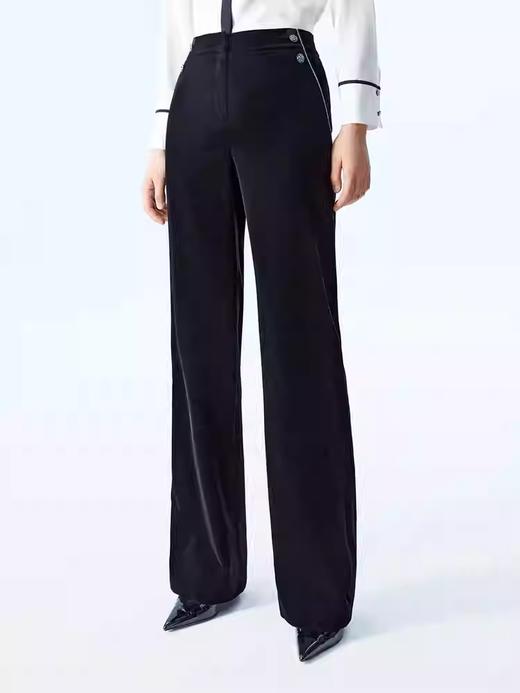 朗姿设计感丝绒微喇裤LCSP03VPT131B11 商品图1