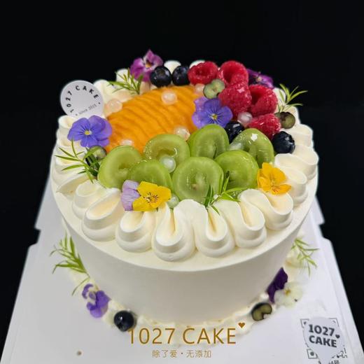 1027CAKE |  水果蛋糕 杂果装饰 （装饰花颜色随机） 商品图0