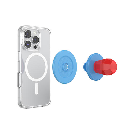 【街头糖果】钻石戒指糖·MagSafe圆啪嗒 泡泡骚 X Bazooka联名系列 MAGSAFE磁吸手机气囊支架 Round圆啪嗒系列 仿真 异形 红色 商品图3