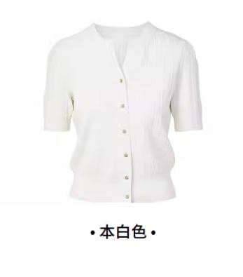 朗姿短款针织开衫LSEK00KCD498W21 商品图2