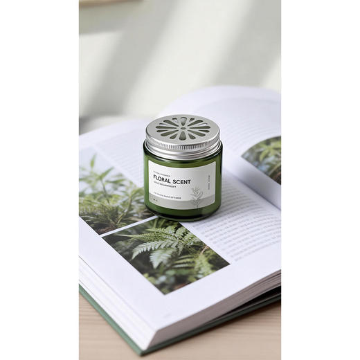 希尔顿/栀子乌龙香车载香薰 固体香膏 高档淡香除异味 商品图3