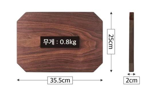 韩国 Heriter 进口胡桃木整板切割菜板双实木菜板 商品图3