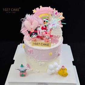 1027CAKE | 粉色系 三丽鸥 库洛米 玉桂狗 HelloKitty