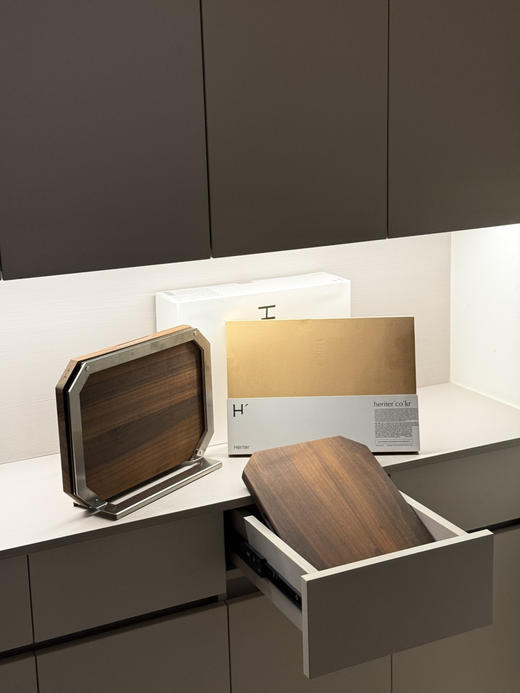 韩国 Heriter 进口胡桃木整板切割菜板双实木菜板 商品图7