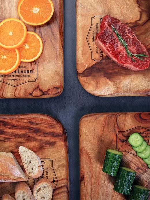 哈萝厨房高端菜板抗菌防霉实木家用整木无拼接香樟木砧板切板进口-YHD 商品图3