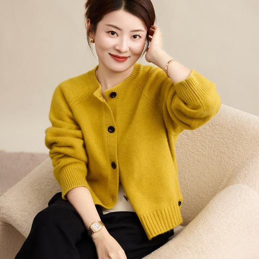 【特价不退换】【预售7天】良木礼绵羊毛开衫（2803F） 商品图0