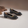 【牛皮革】西村名物2026年春季新款小箭头方扣舒适低跟精致浅口单鞋T26AE17371 商品缩略图1