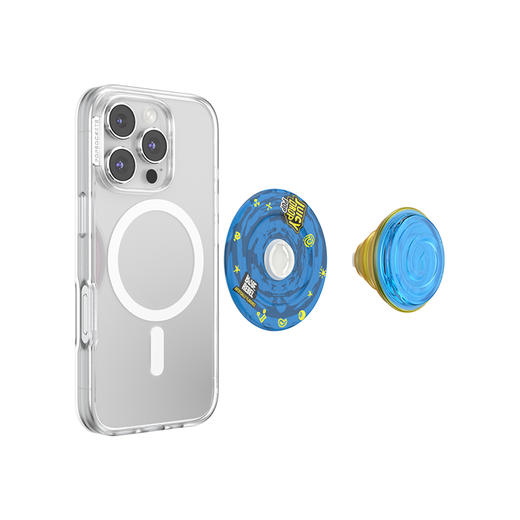 【街头糖果】挤挤果味糖·MagSafe圆啪嗒 泡泡骚 X Bazooka联名系列 MAGSAFE磁吸手机气囊支架 Round圆啪嗒系列 蓝色 商品图3