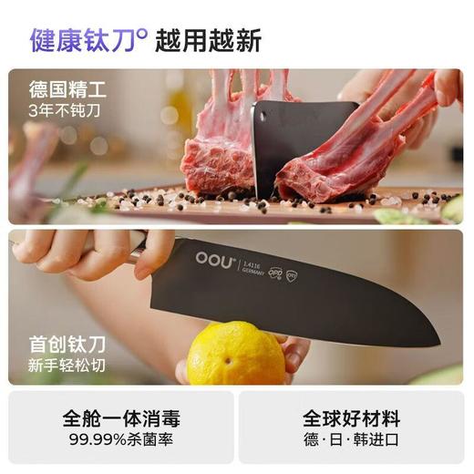 OOU刀具套装大白熊德国不锈钢厨房切菜刀家 DJ-0093 商品图1