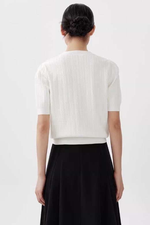 朗姿短款针织开衫LSEK00KCD498W21 商品图1