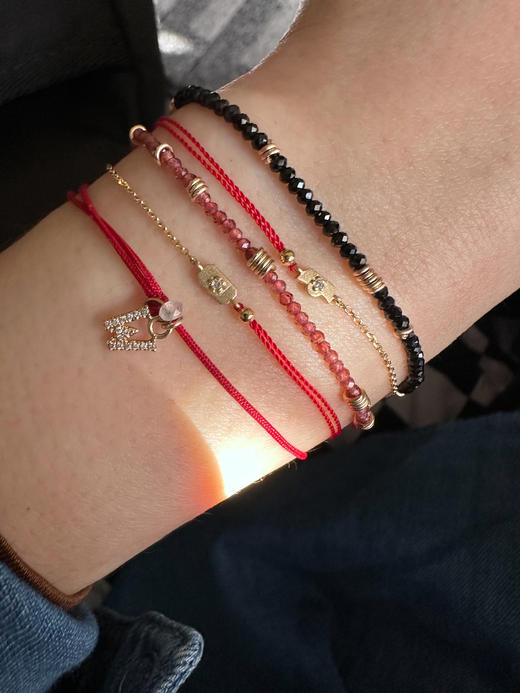 SpoiledBrat Jewelry18K金编制系列幸运红绳手链 商品图4