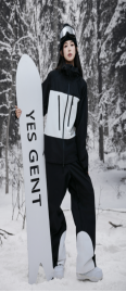 ISEEMIGGA雪服拼接系列-黑白熊猫