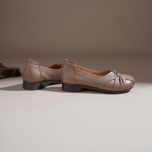 【牛皮革】西村名物2026年春季新款软底软面舒适百搭低跟浅口单鞋T26AE17341 商品图10