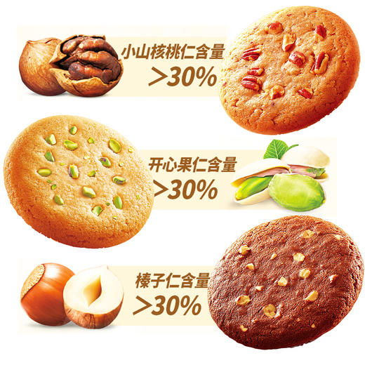 【年货】如水坚果多多大曲奇（540g多多圆铁盒） 商品图1