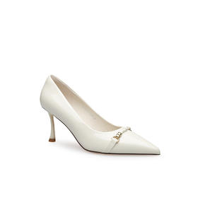 豪麟名鞋迪嘉女鞋皮鞋牛移膜革DJYYA61WP014白色