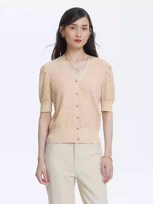 朗姿 典雅复古绞花针织衫LCBK05KCD455C01 商品图2