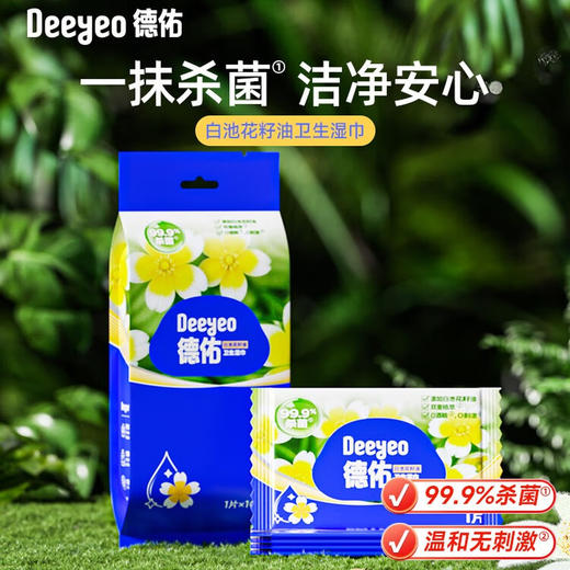 德佑10片卫生湿巾 商品图0
