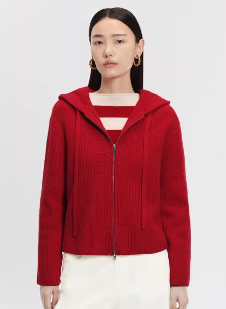 朗姿 鸿运连帽针织开衫LAHADAKCD802R11 商品图4