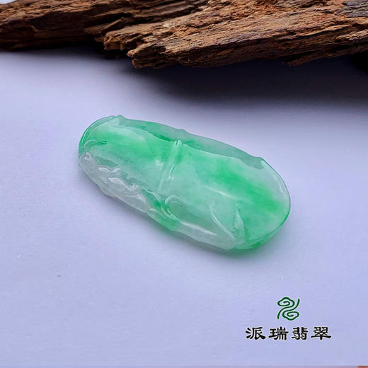 派瑞翡翠 翡翠挂件 糯种 飘花 商品图3