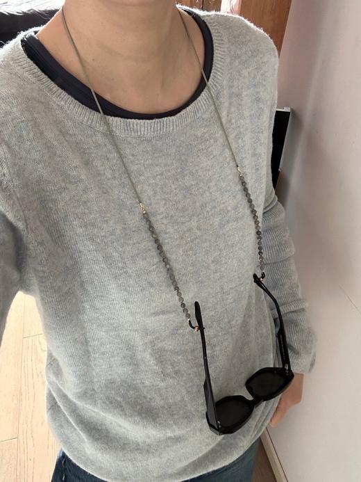 SpoiledBrat Jewelry银灰色斜长石眼镜链 商品图3