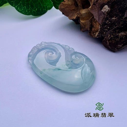 派瑞翡翠 翡翠挂件 冰种 飘花 商品图3