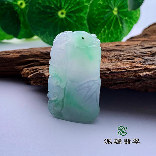 派瑞翡翠 翡翠挂件 冰种 飘花 商品图0