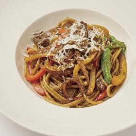 干肉黑椒意面（微微辣）