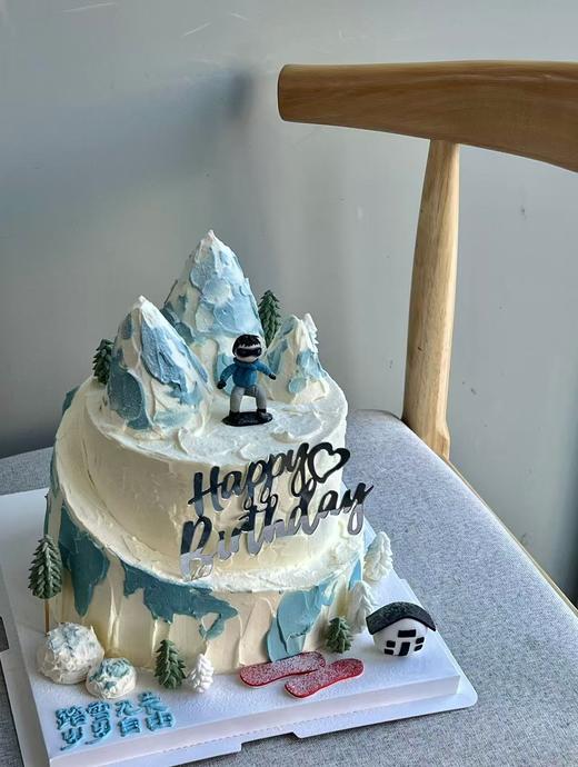 「男士」 雪山滑雪微景观蛋糕 商品图1