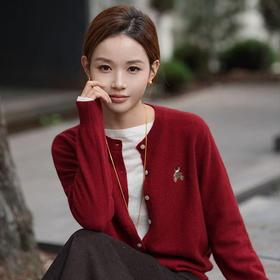 【特价不退换】【预售7天】良木礼绵羊毛开衫（2153F）