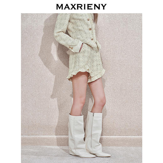 MAXRIENYMAXRIENY宫廷复古风荷叶边小a摆花纱短裤女(货号:MC85PA751) 商品图2