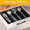 美国 Mooues 竹制7格黑色可伸缩抽屉厨房餐具用具收纳托盘 商品缩略图7