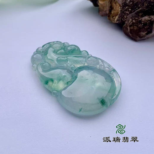 派瑞翡翠 翡翠挂件 冰种 飘花 商品图3