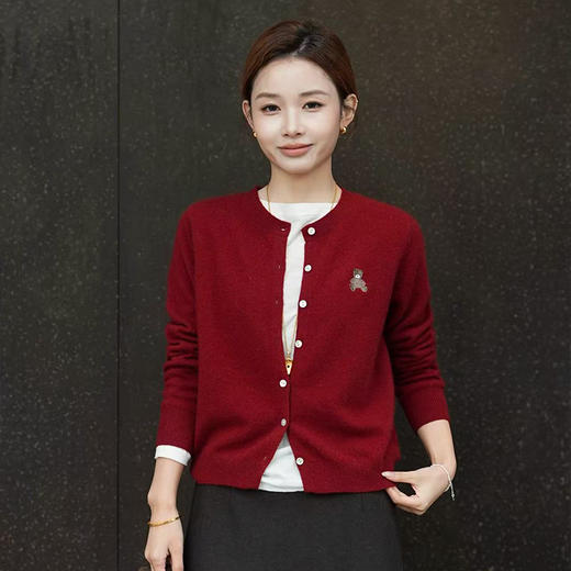 【特价不退换】【预售7天】良木礼绵羊毛开衫（2153F） 商品图1