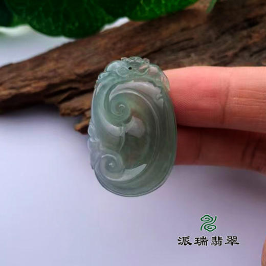 派瑞翡翠 翡翠挂件 冰种 油青 商品图2