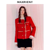 玛克门店发货：MAXRIENY波尔多红箱型小香风外套货号：MS86JA766 商品缩略图1