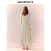 门店发货：MAXRIENY松弛感穿搭x型收腰扭结连衣裙25秋款羊毛混纺长袖长裙(货号:MS86DR524) 商品缩略图3
