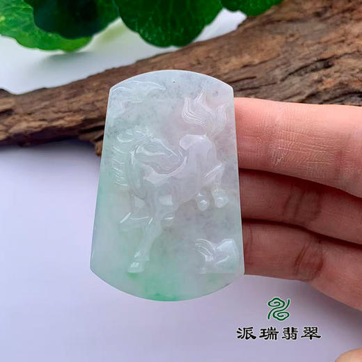 派瑞翡翠 翡翠挂件 糯种 飘花 商品图1